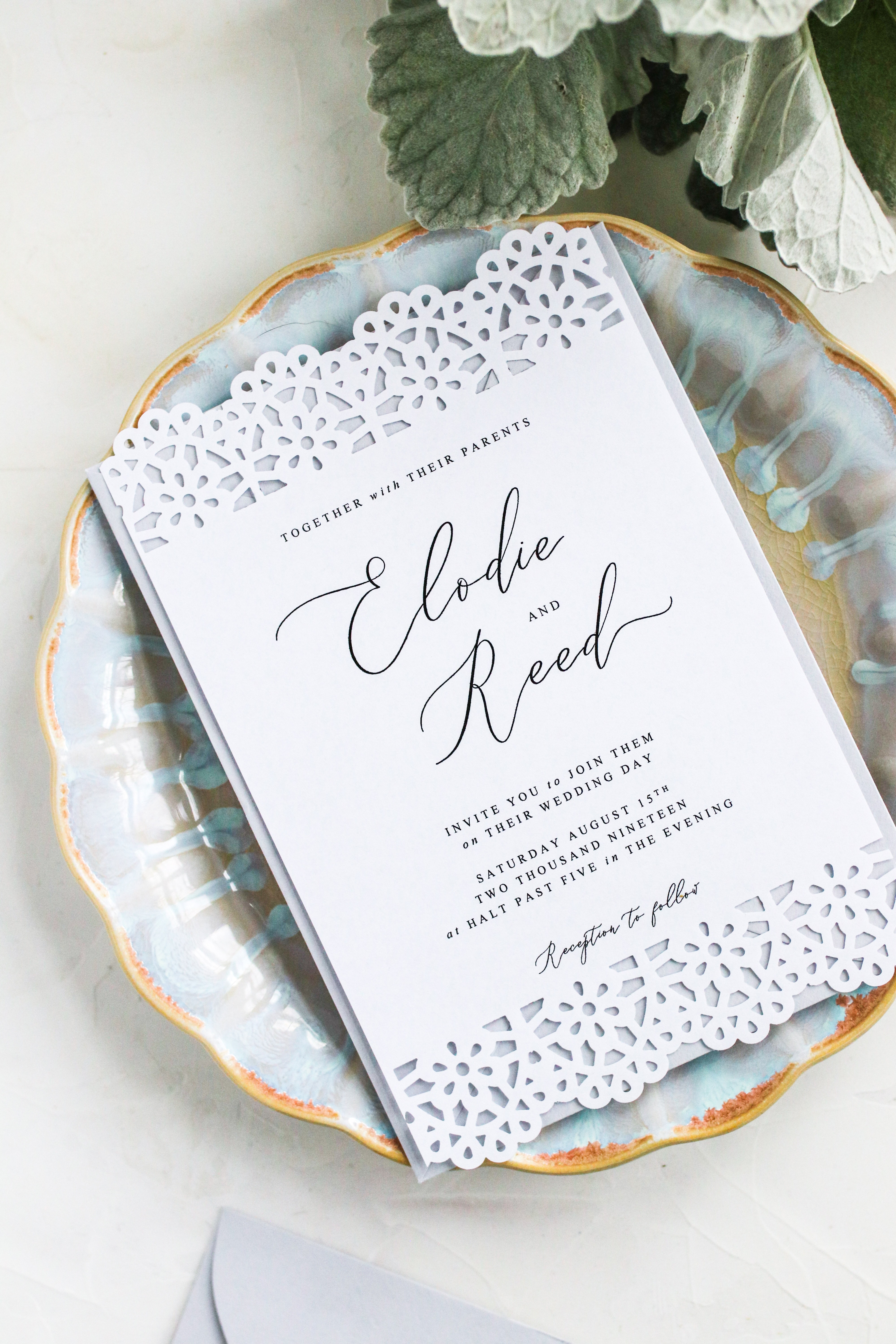 DIY Laser Cut Wedding Invitations Pipkin Paper Company