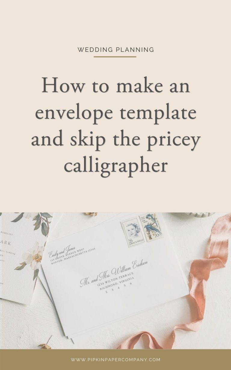 How To Make An Envelope Template 1 Pipkin Paper Company 9710