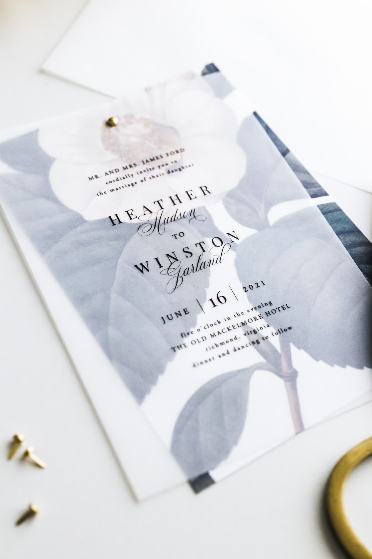 Vellum Wedding Invitations 21 Pipkin Paper Company