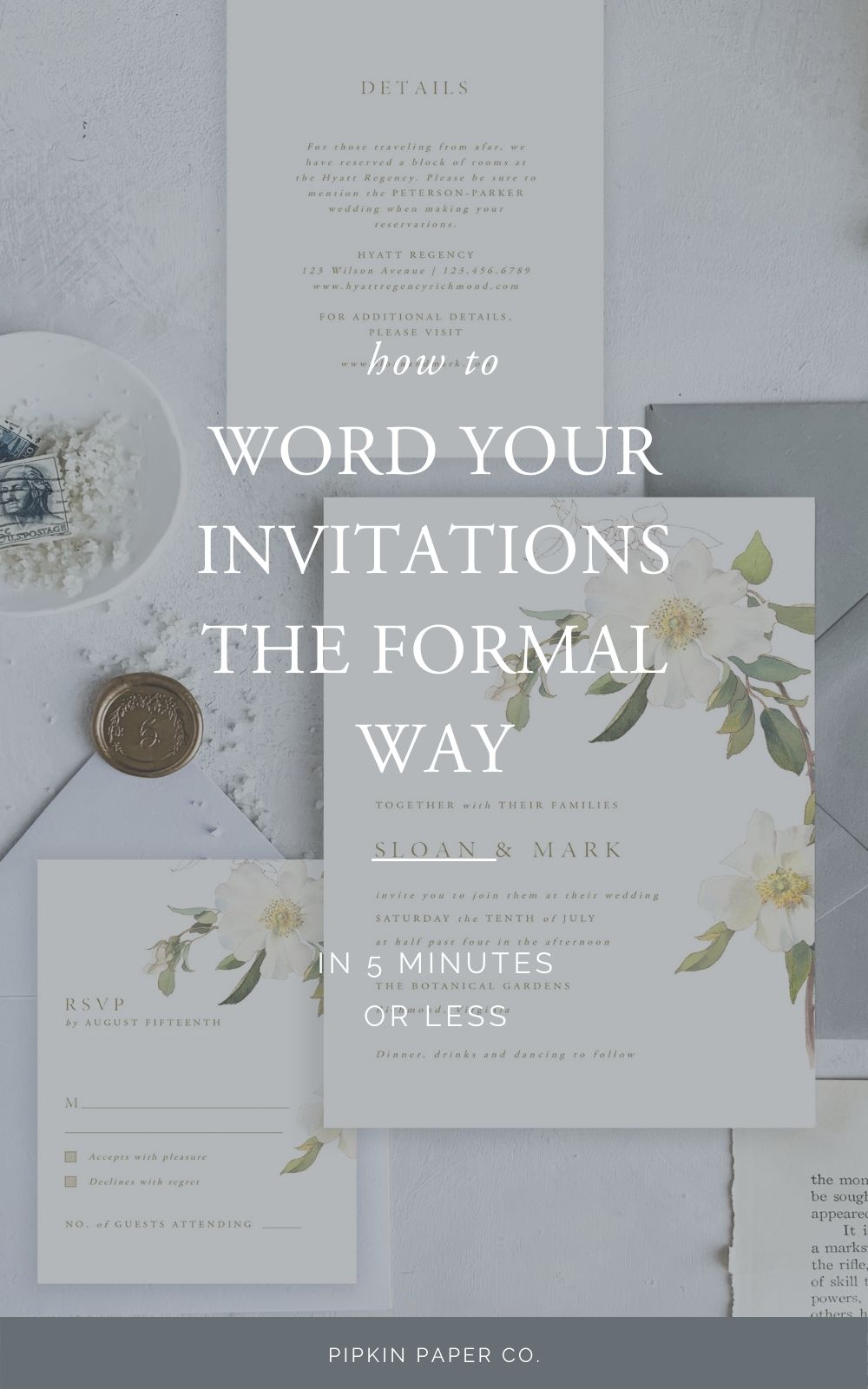 How to Word Wedding Invitations in 5 Minutes Flat | Pipkin Paper Company