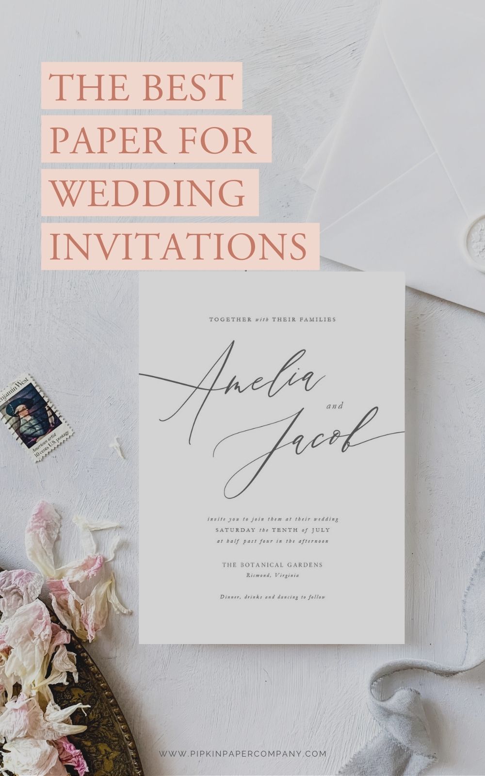Cardstock 101: How to Choose Paper for Wedding Invitations | Pipkin