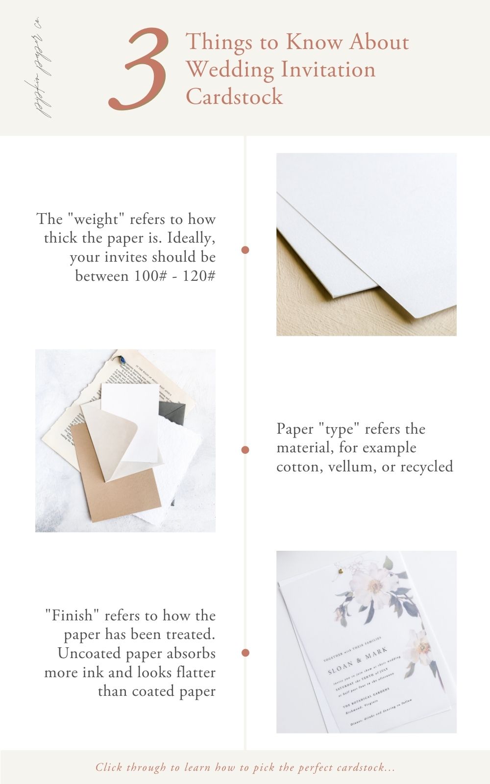 Cardstock 101: How to Choose Paper for Wedding Invitations | Pipkin ...