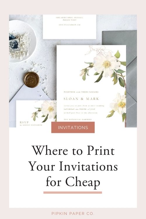 Where to Print Wedding Invitations Online | Pipkin Paper Company